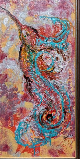 Hummingbird artwork by Anika Plowden-Corentin