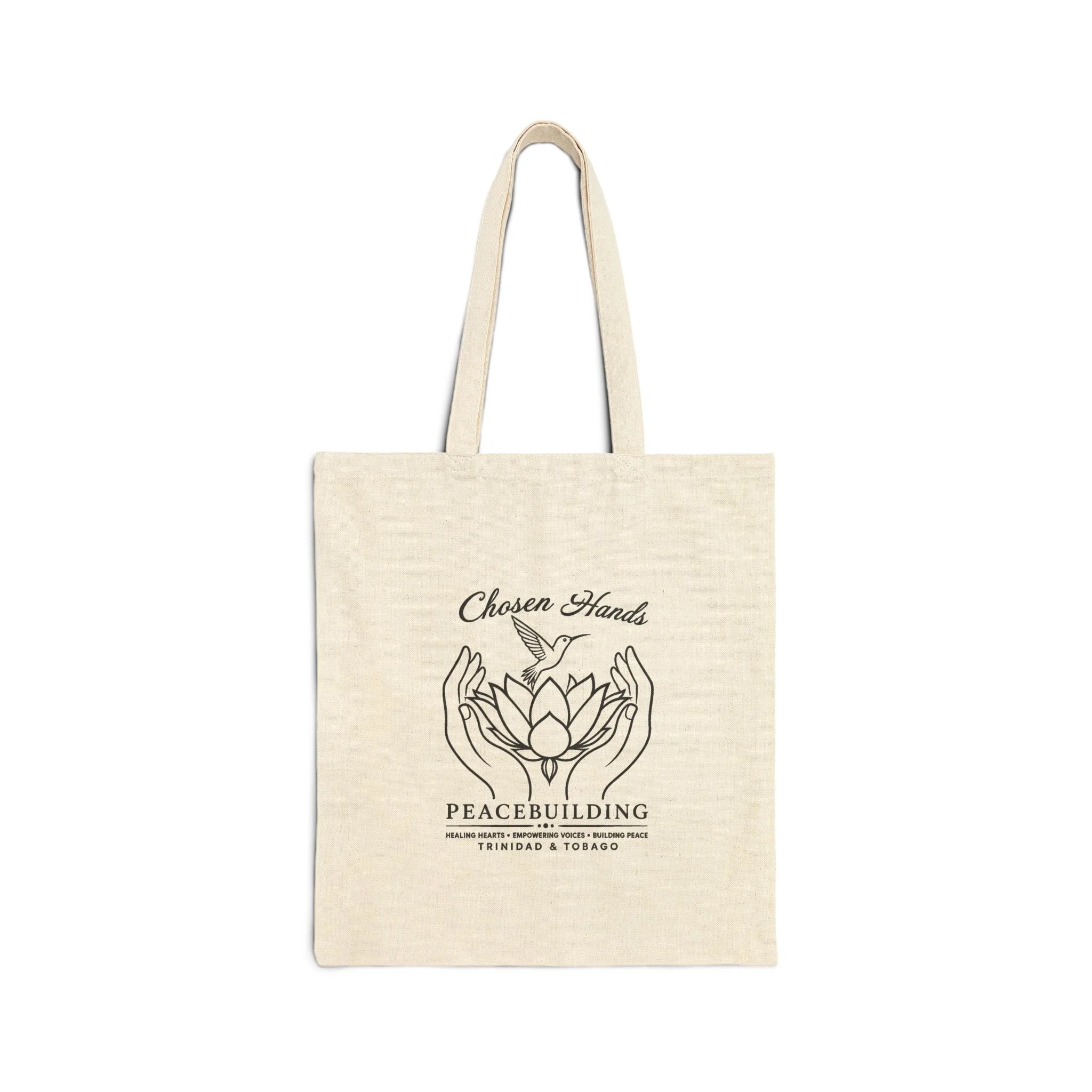 Chosen Hands - Peacebuilding Coloring Tote (Black Line Art) by Anika Plowden-Corentin