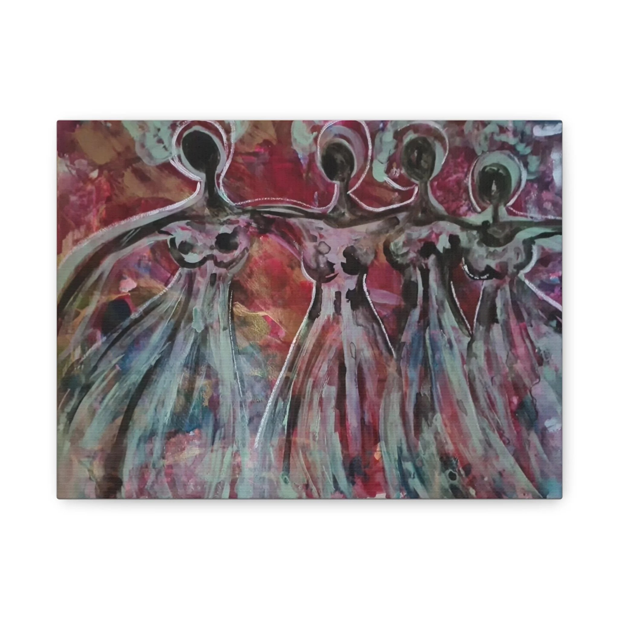 Rose Dancers — Canvas Print by Anika Plowden-Corentin