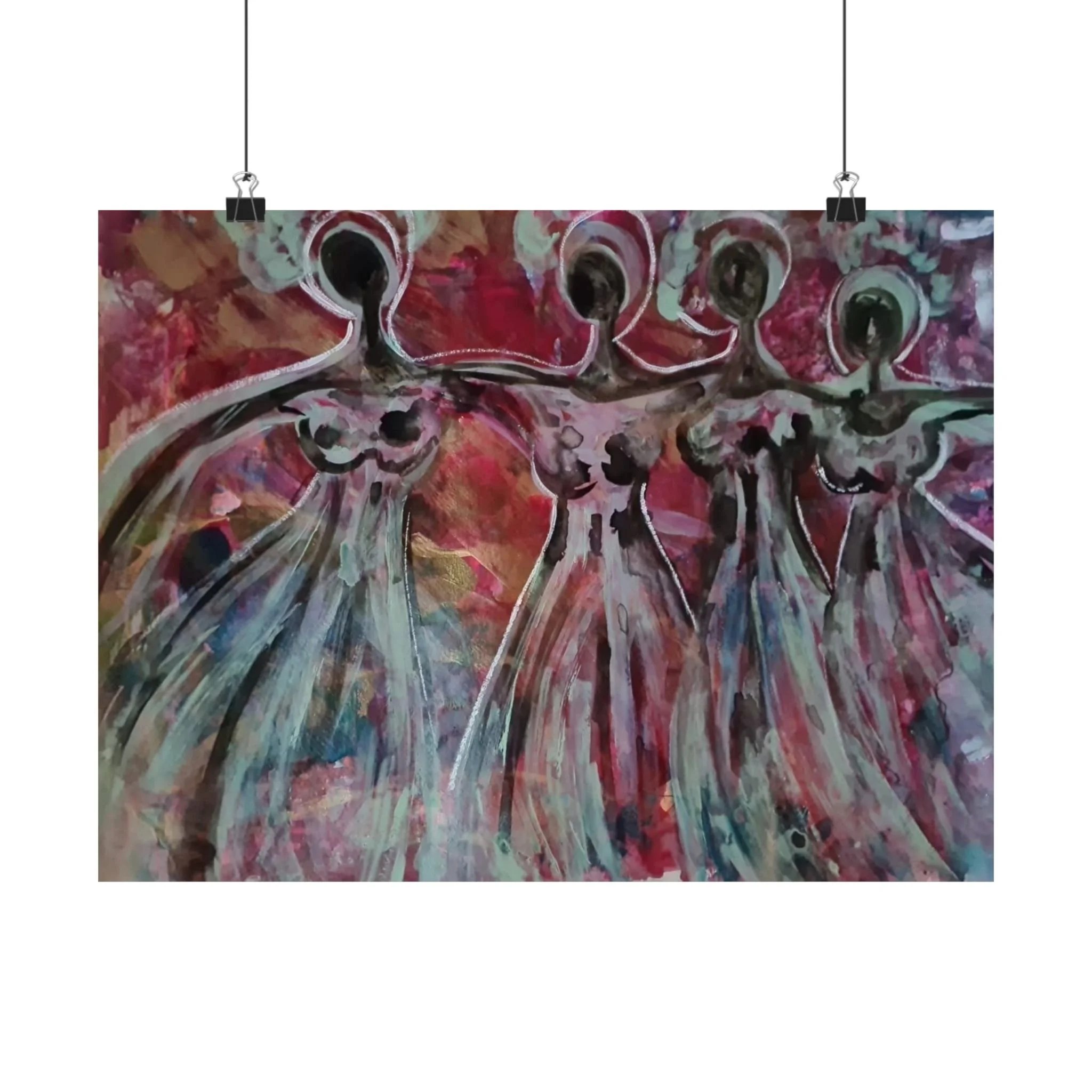 Rose Dancers — Poster Print by Anika Plowden-Corentin