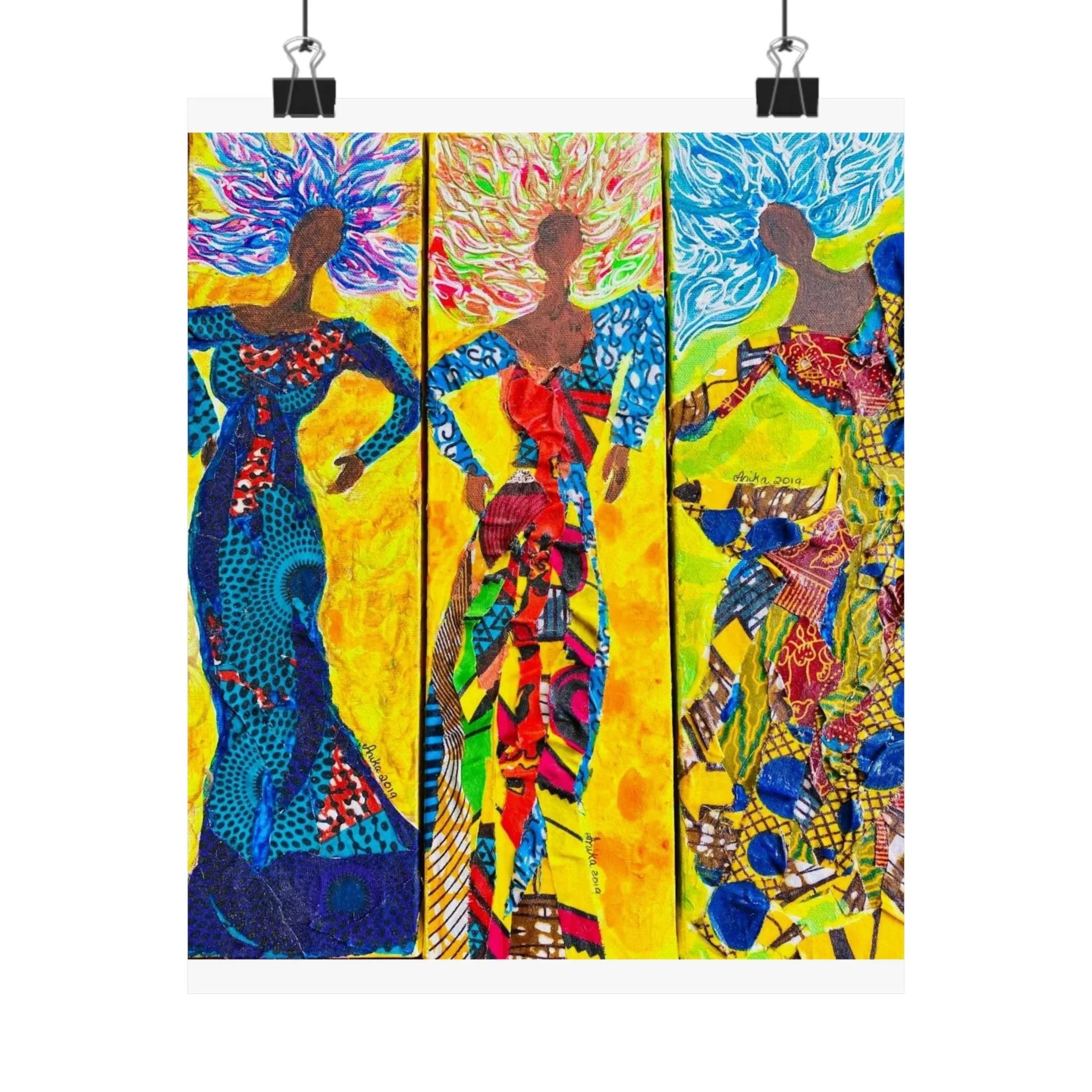 Three Dancing Belles — Poster Print by Anika Plowden-Corentin